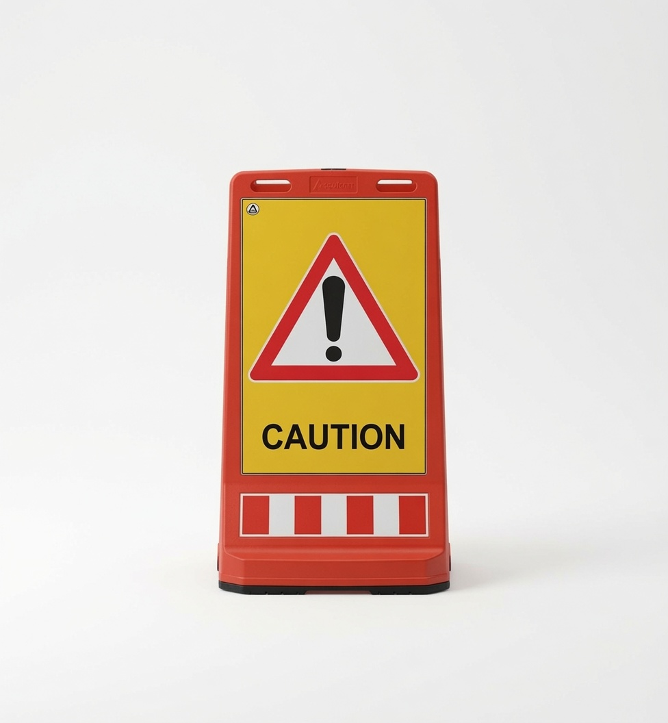 TRAF 5053 Caution Sign